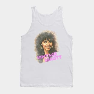 80s Vintage Beauty Girl Tank Top